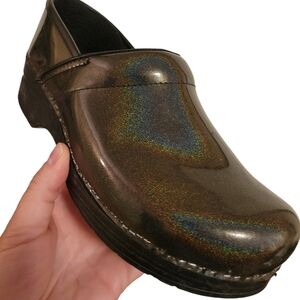Dansko Professional Patent Leather Hologram Glitter Nurse Clog